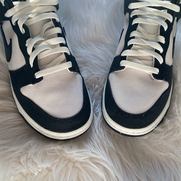 🎁 NIKE Dunk Mid black sail m8/w9.5 - Picture 3 of 13